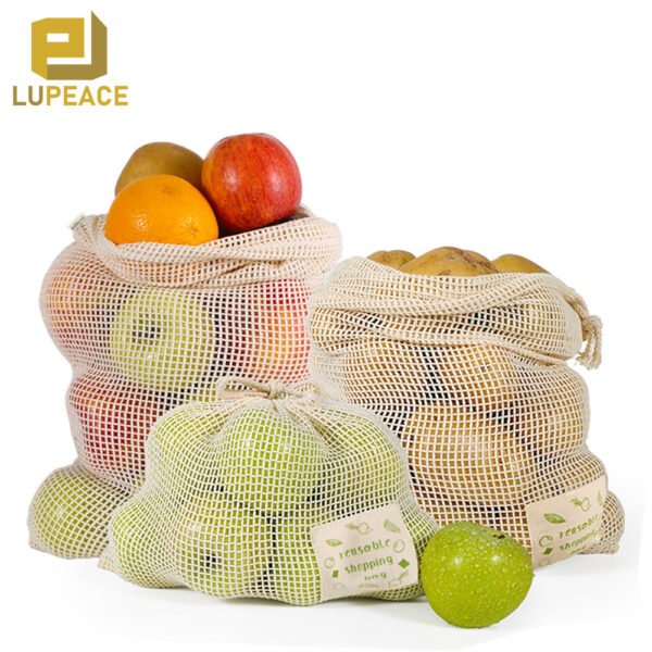 cotton mesh produce bags