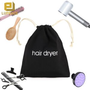 Factory Custom Dust Bags Packaging Canvas Drawstring Pouch Storage Bag