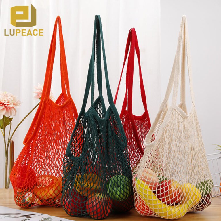 Eco Cotton Mesh Tote Grocery Bags